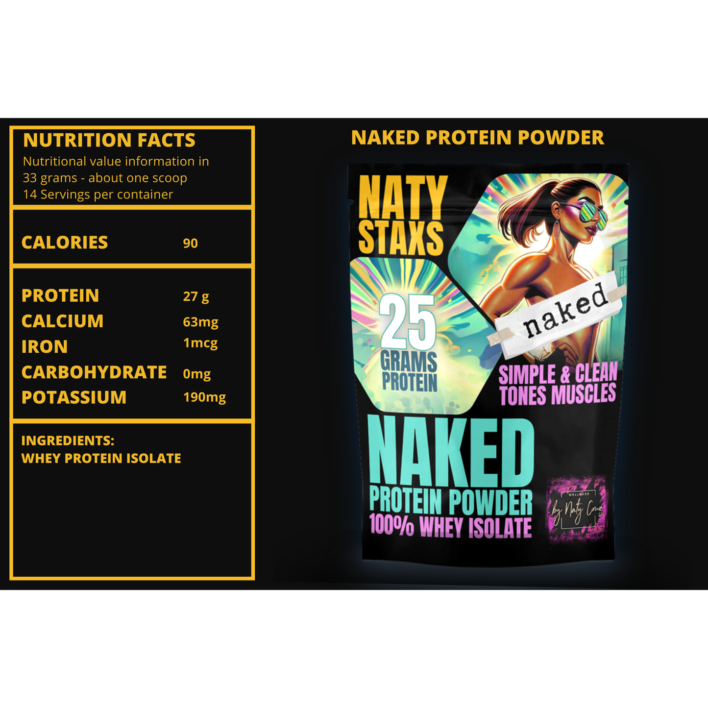 Naty Staxs Separates Set - w/ Naked Protein - 12oz x 3